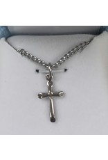 HMH Cross Medal, Sterling Silver (Small), 18" Chain