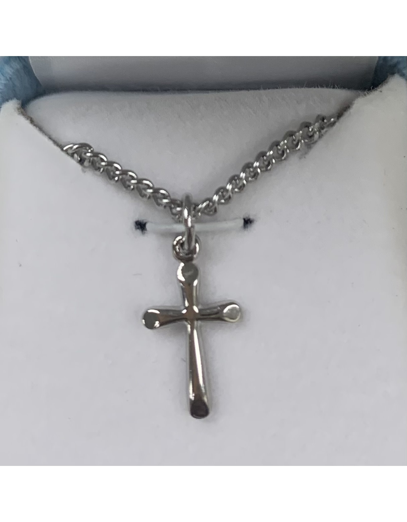 HMH Cross Medal, Sterling Silver (Small), 18" Chain