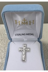 HMH Lapel Pin - Crucifix, Sterling Silver
