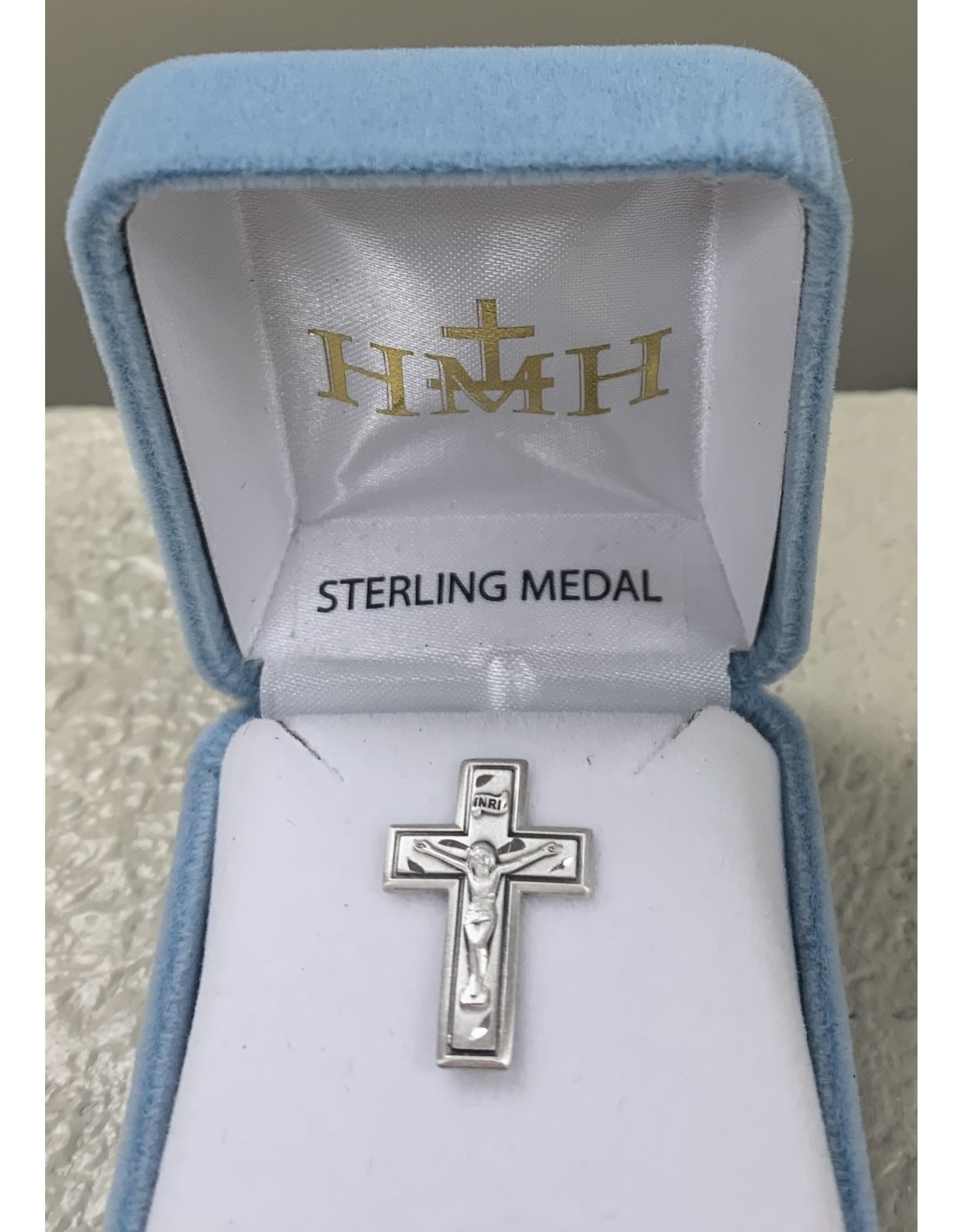 HMH Lapel Pin - Crucifix, Sterling Silver
