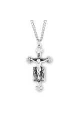 HMH Crucifix Medal - Guardian Angels, Sterling Silver, 24" Chain