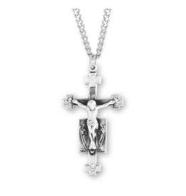 HMH Crucifix Medal, Guardian Angels - Sterling Silver on 24" Chain