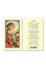 Hirten Holy Card, Laminated - St. Paul Corinth Love is Patient