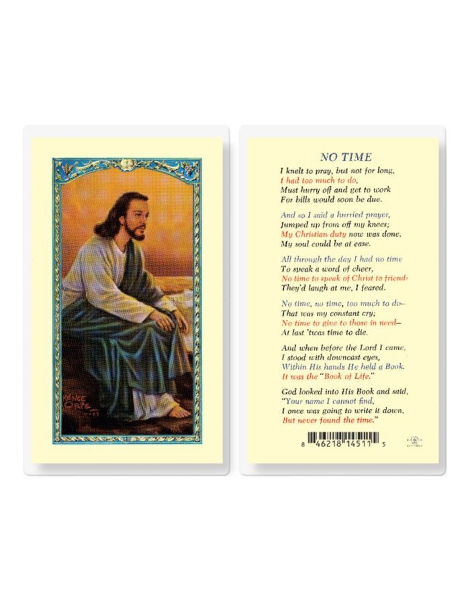 Hirten Holy Card, Laminated - No Time with Christ by the Sea