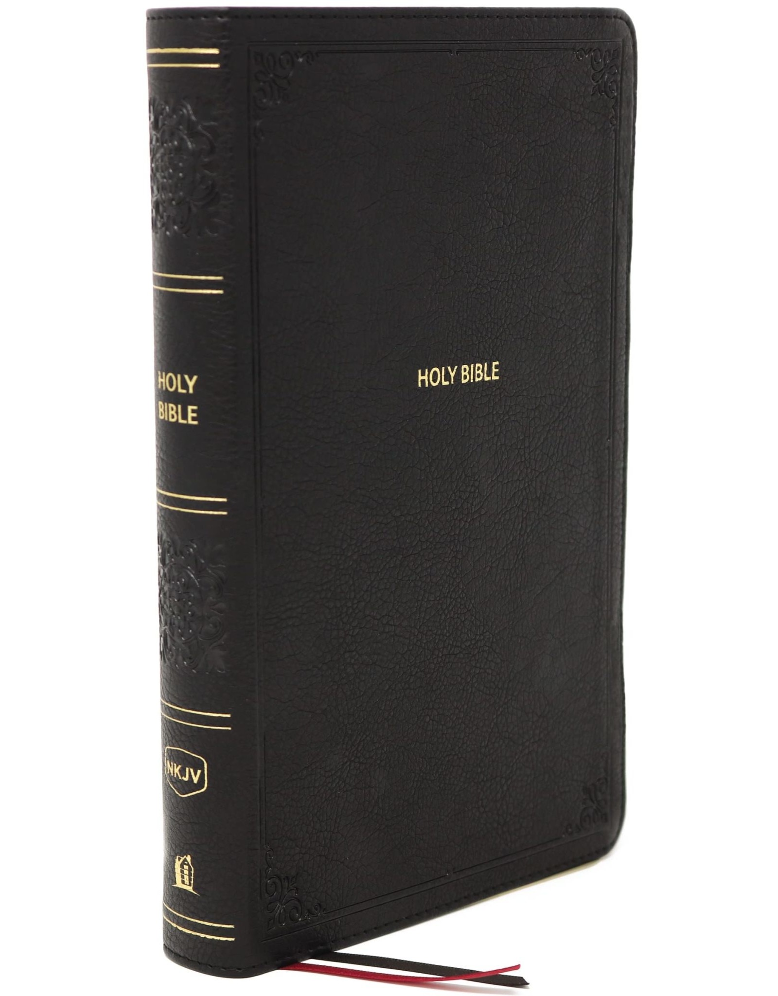 Thomas Nelson NKJV Reference Bible, Large Print, Leathersoft Black, Red Letter, Thumb Indexed