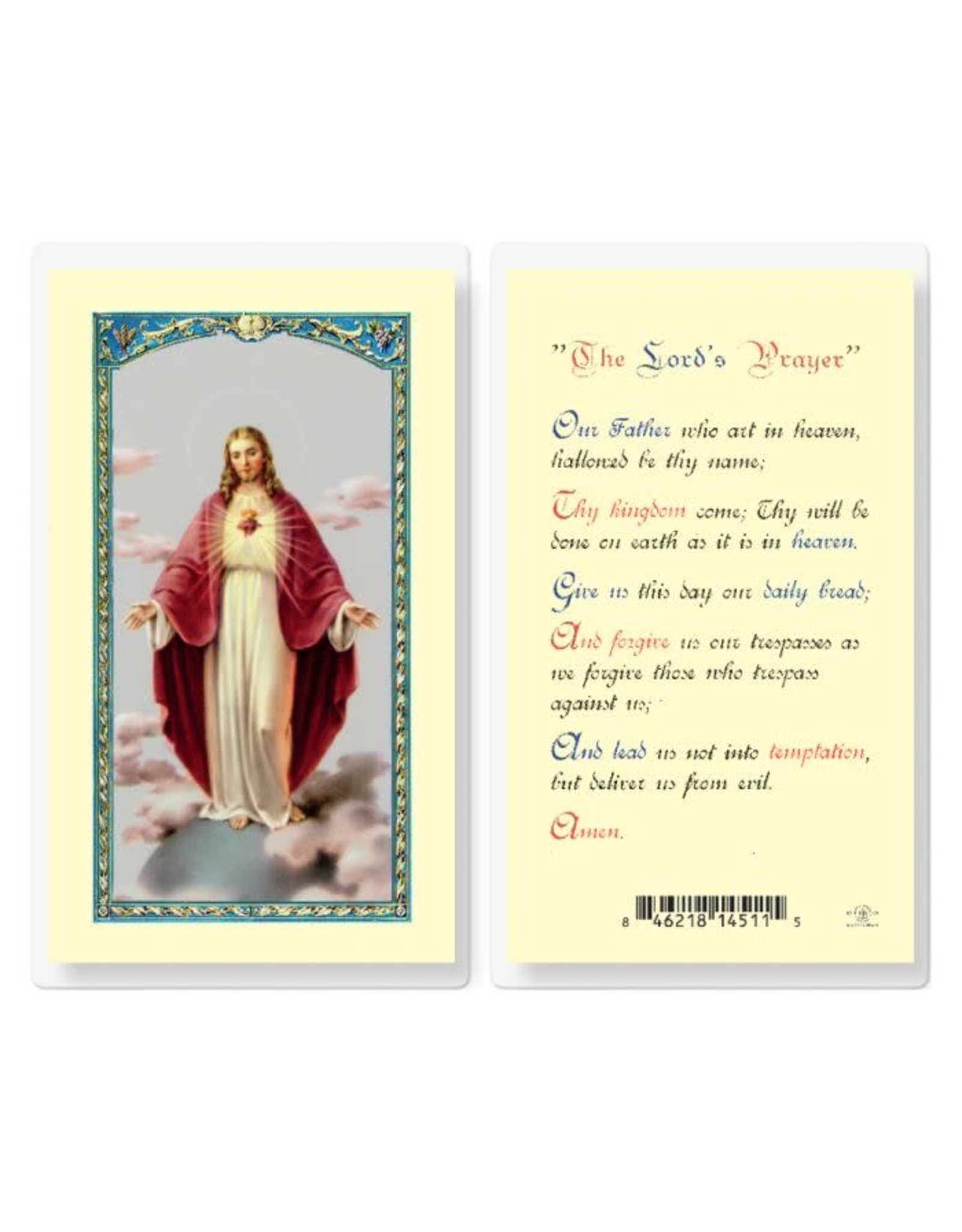Hirten Holy Card, Laminated - The Lord's Prayer