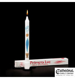Cathedral Candle Primera Luz Baptism Candle