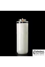 Cathedral Candle 8-Day "Sacralite" Glass Candle (Each)