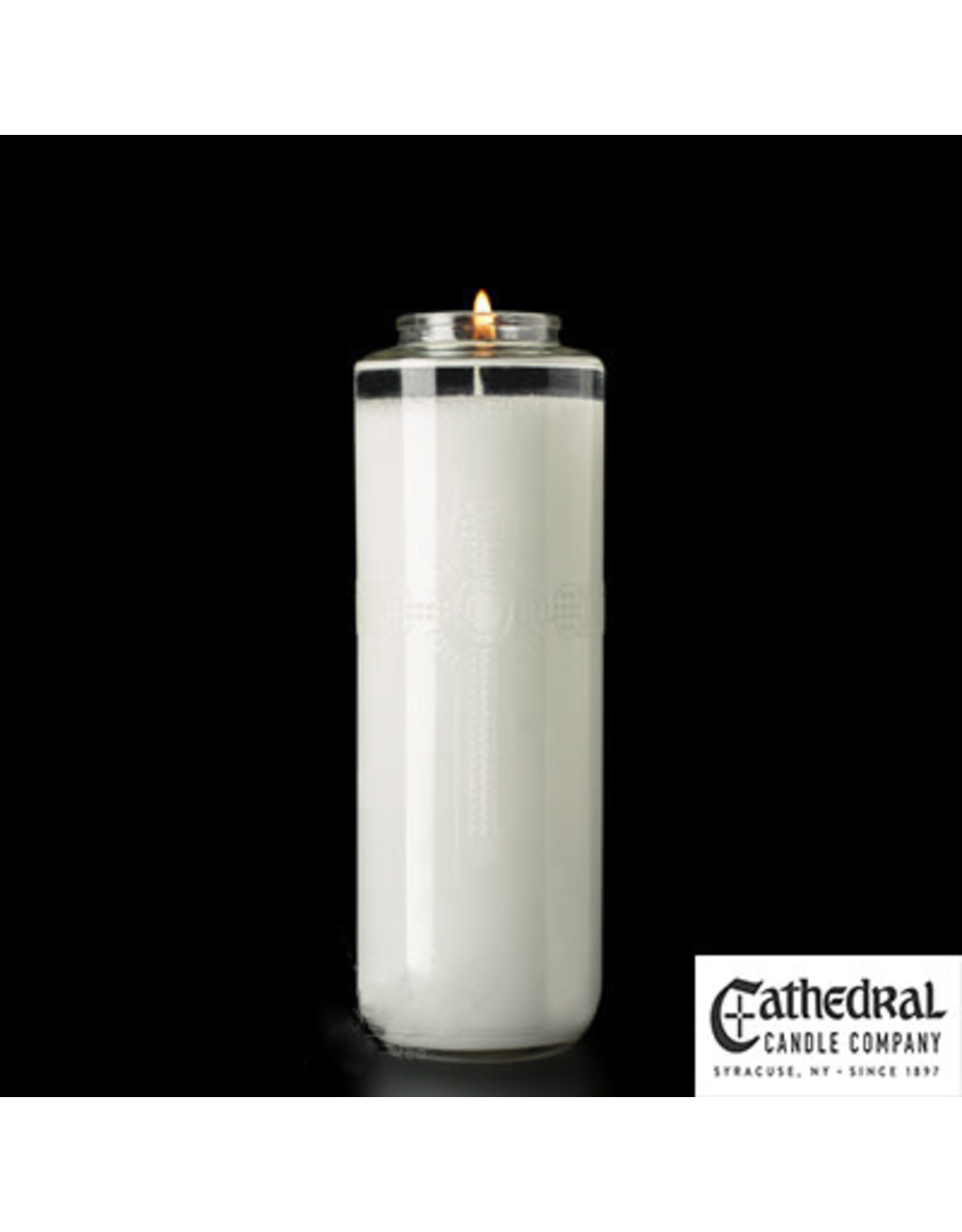 Cathedral Candle 8-Day "Sacralite" Glass Candle (Each)