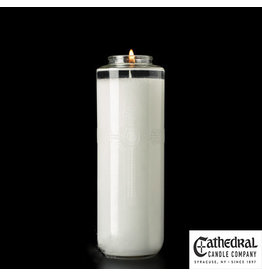 Cathedral Candle 8-Day "Sacralite" Glass Candle (Each)