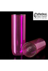 Cathedral Candle 5, 6, 7-Day Glass Globes - Rose (Pink) (12)