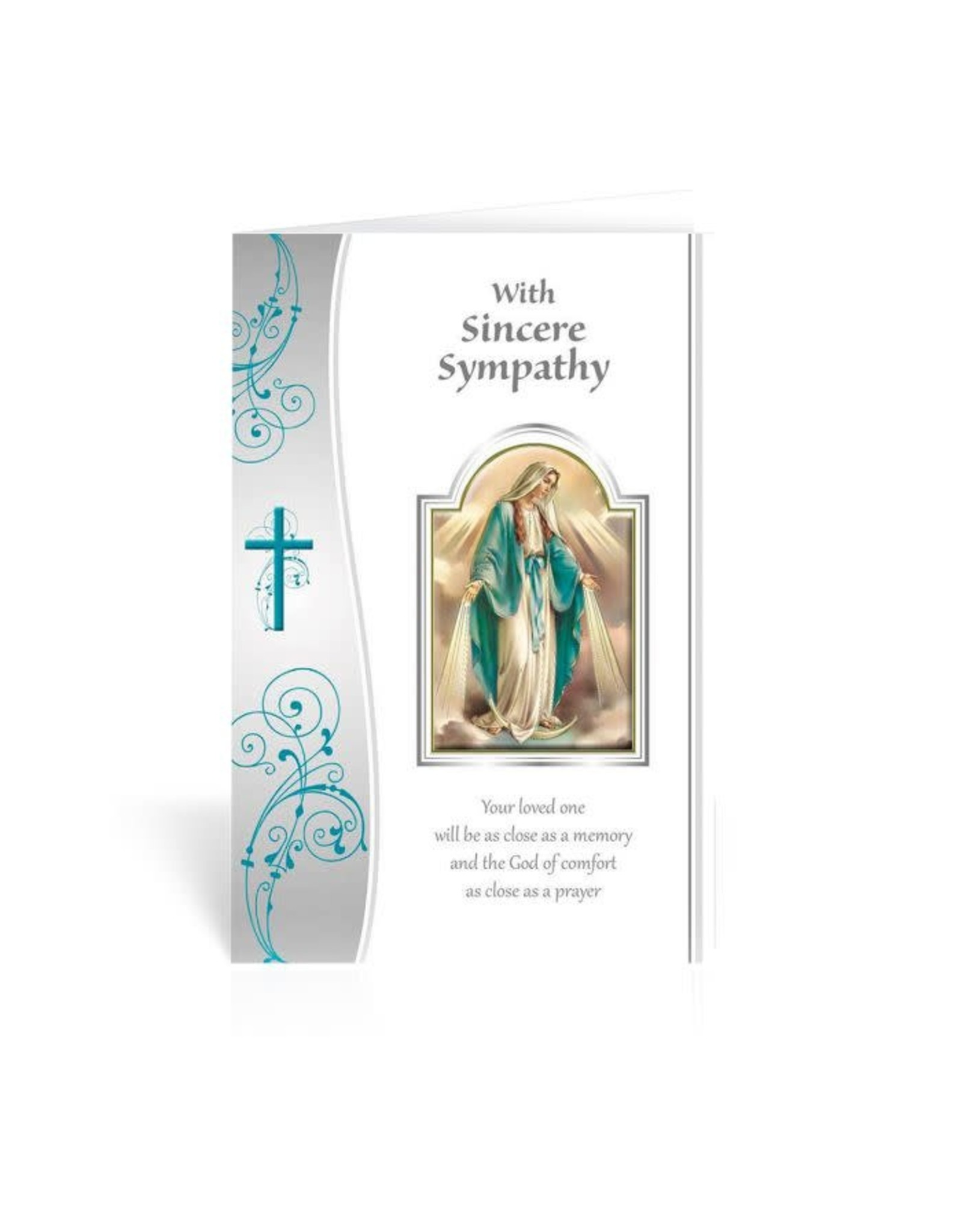 Hirten Sympathy Card - With Sincere Sympathy (Our Lady of Grace)