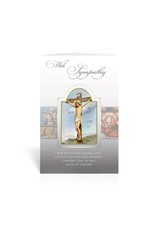 Hirten Sympathy Card - With Sympathy (Crucified Jesus)