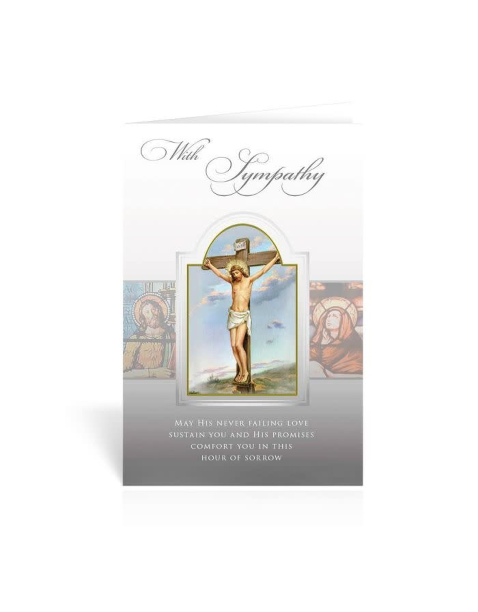 Hirten Sympathy Card - With Sympathy (Crucified Jesus)