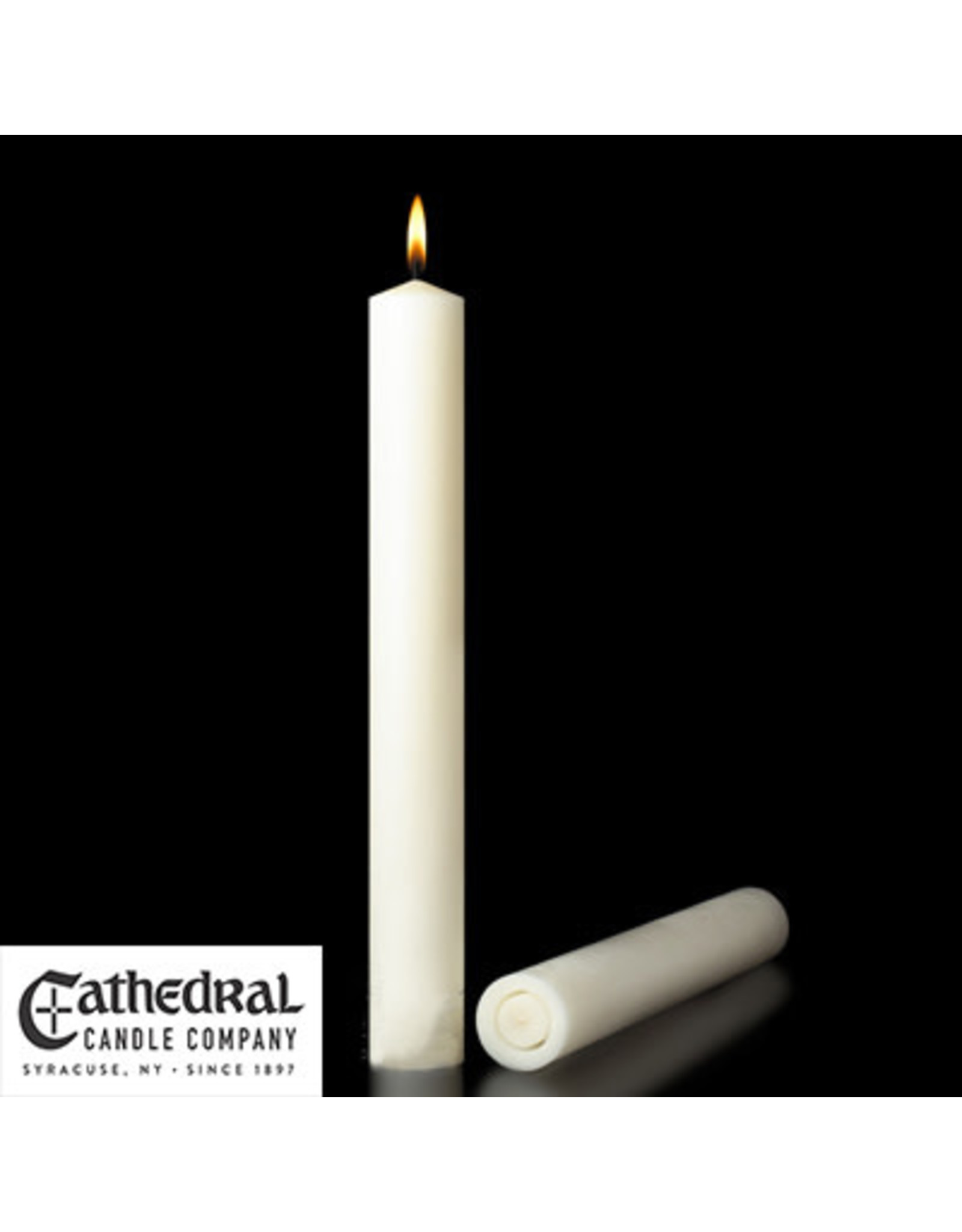 Cathedral Candle 51% Beeswax Altar Candles 1-15/16"x12" APE (12)