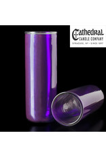 Cathedral Candle 5, 6, 7-Day Glass Globes - Purple (12)
