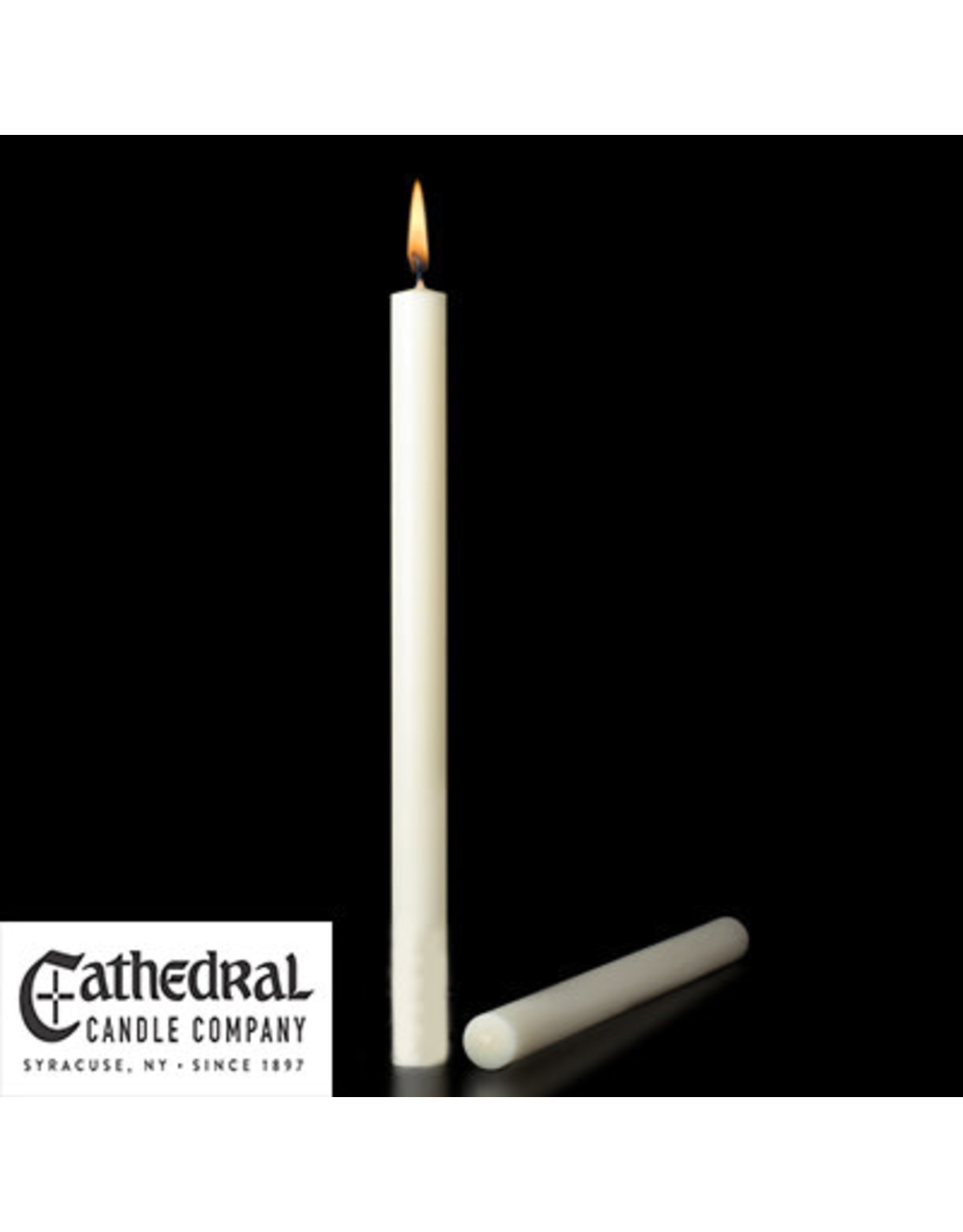 Cathedral Candle 51% Beeswax Altar Candles 1.25"x17" PE (12)