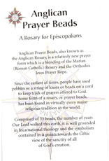 Shomali Anglican Prayer Beads, A Rosary for Episcopalians