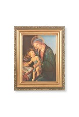 Hirten Picture - Madonna and Child, Gold Antique Frame, 5-1/2x7