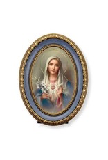 Hirten Picture - Immaculate Heart of Mary, Oval, 5-1/2x7-1/2