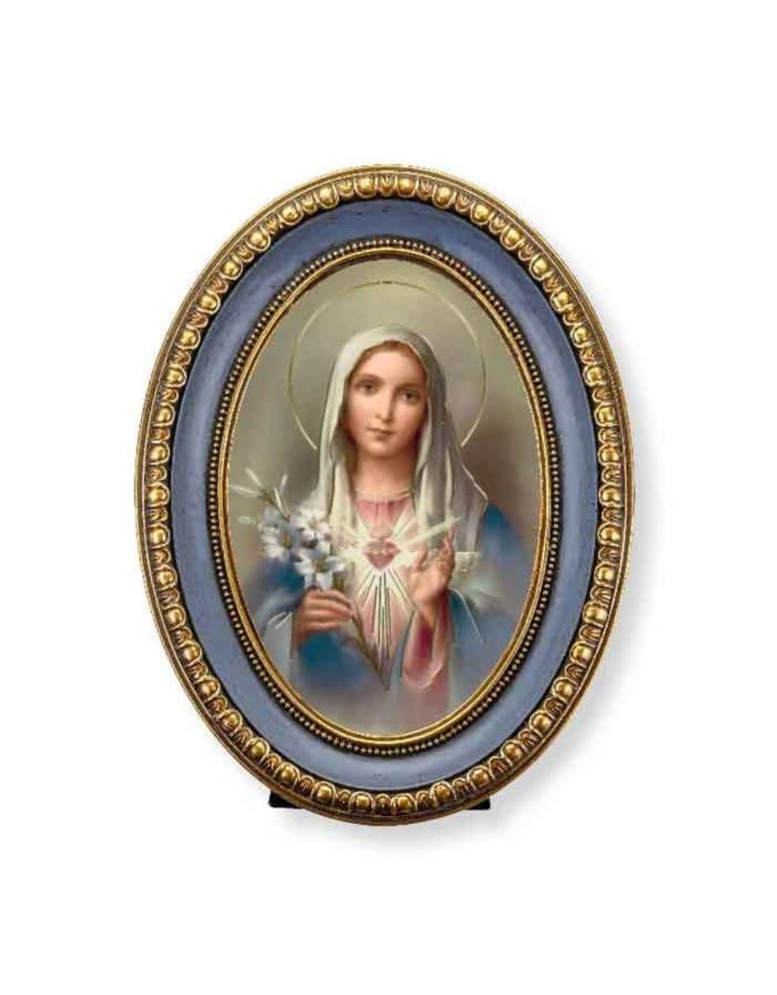 Hirten Picture - Immaculate Heart of Mary, Oval, 5-1/2x7-1/2