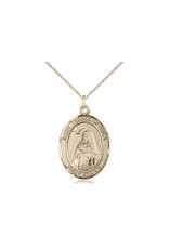 Bliss St Teresa of Avila Medal - 20" Chain, Gold Filled
