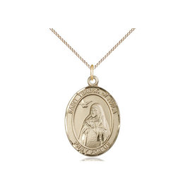 Bliss St Teresa of Avila Medal - 20" Chain, Gold Filled