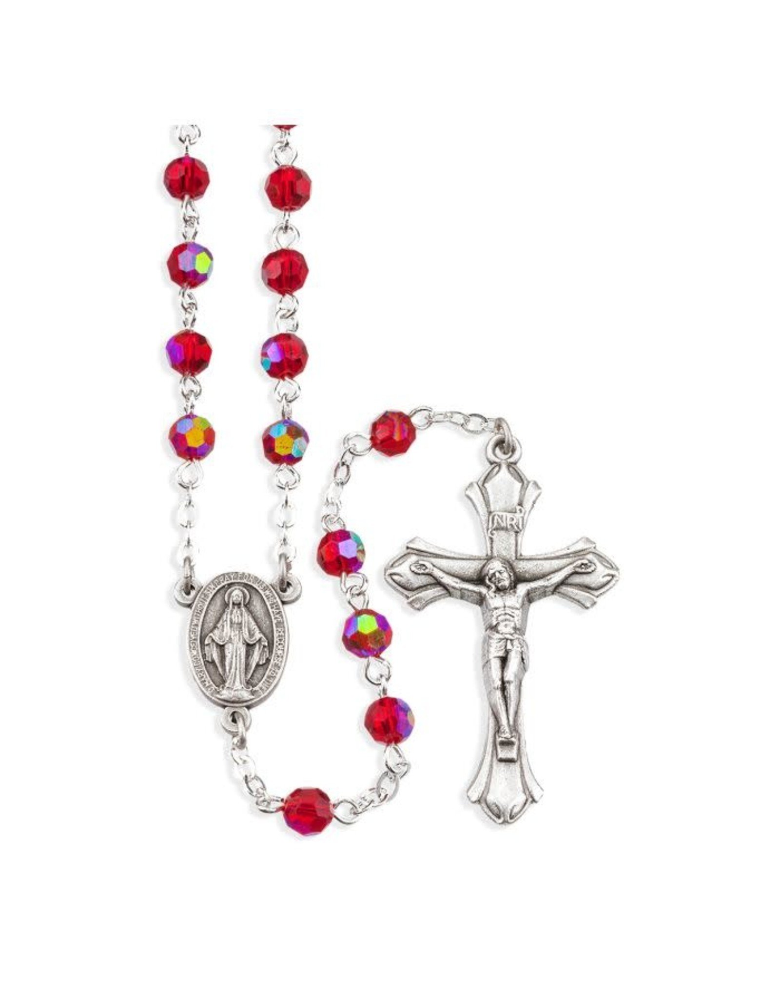 Hirten Rosary - January Birthstone, Garnet