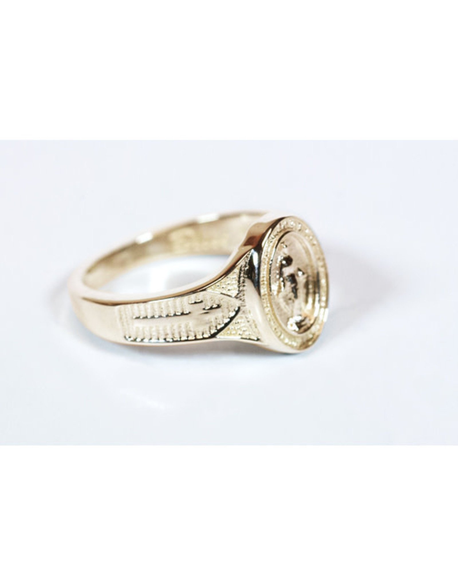 Bliss Miraculous Medal Ring - 14kt Gold