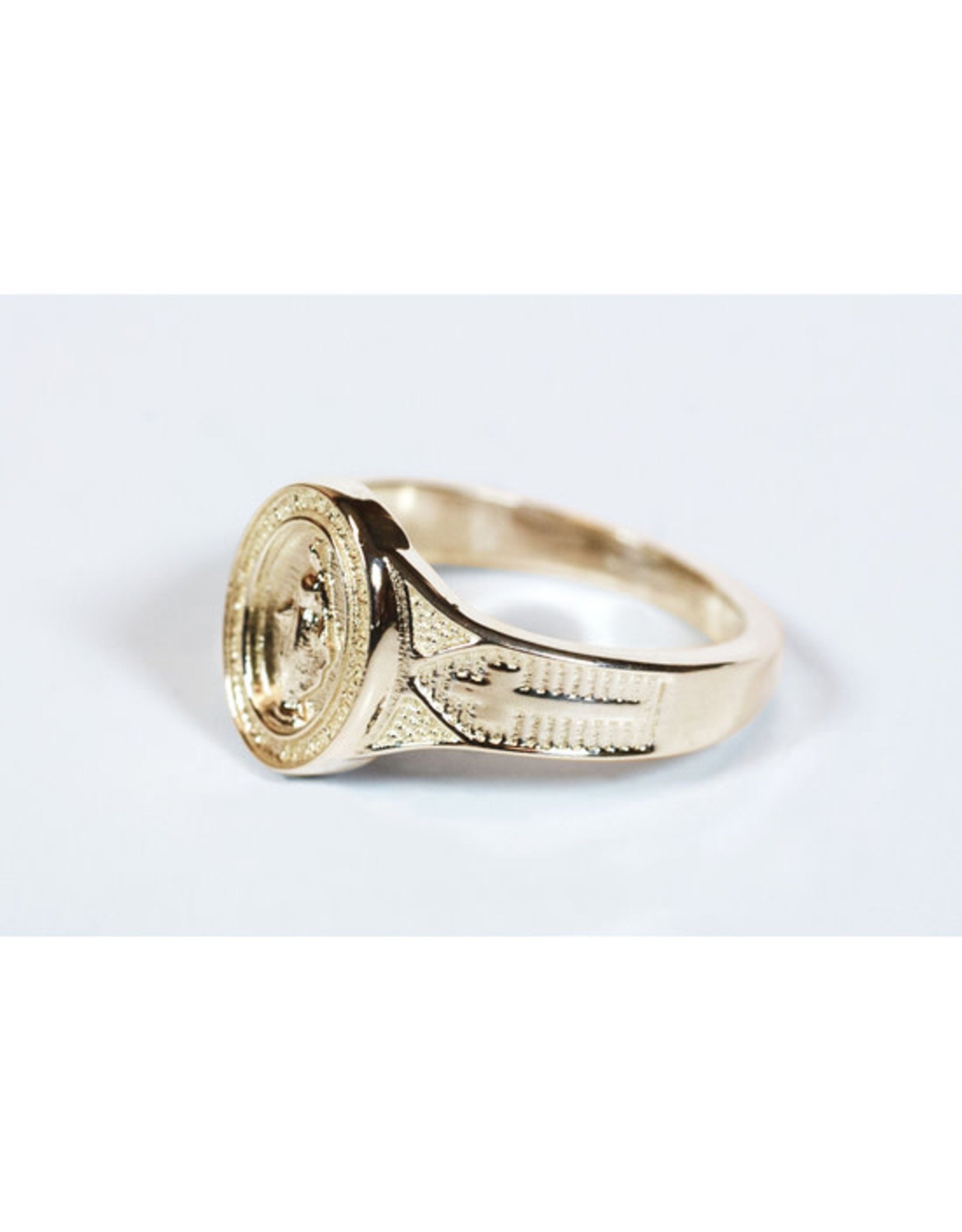 Bliss Miraculous Medal Ring - 14kt Gold