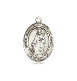 Bliss St. Catherine of Alexandria Medal, Sterling Silver