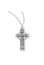 HMH Medal - Celtic Crucifix, Sterling Silver on 18" Chain