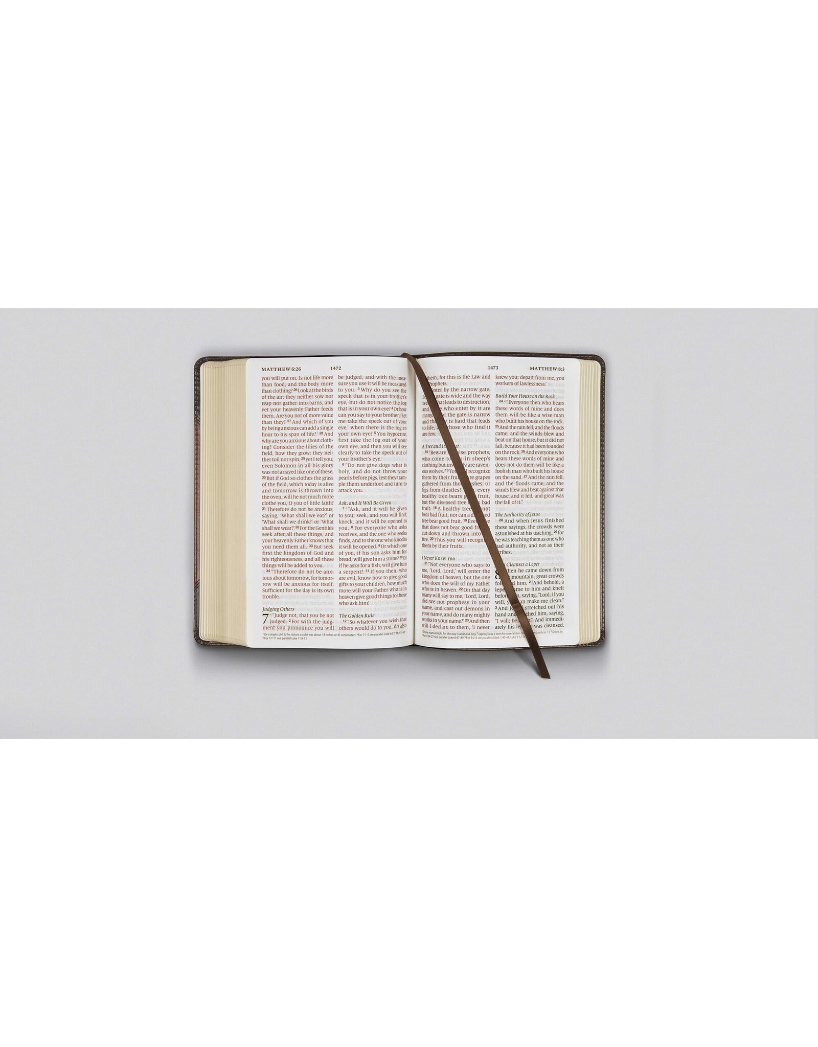 Crossway ESV Bible - Large Print, Personal Size, Black Leather, Red Letter