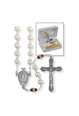Hirten Rosary - January Birthstone, Imitation Pearl