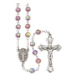 Hirten Rosary - June Birthstone, Light Amethyst