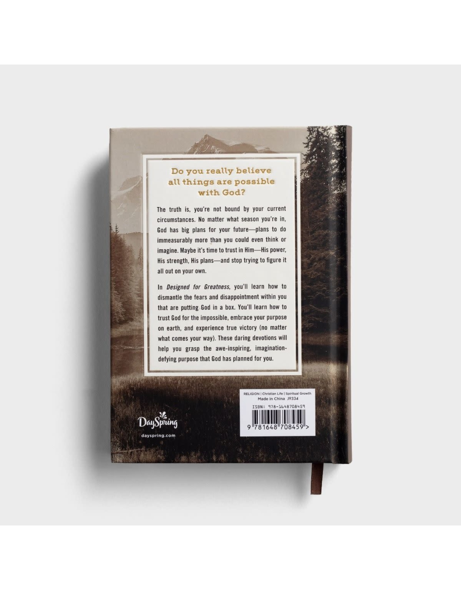 Dayspring Designed for Greatness: Devotions for Men