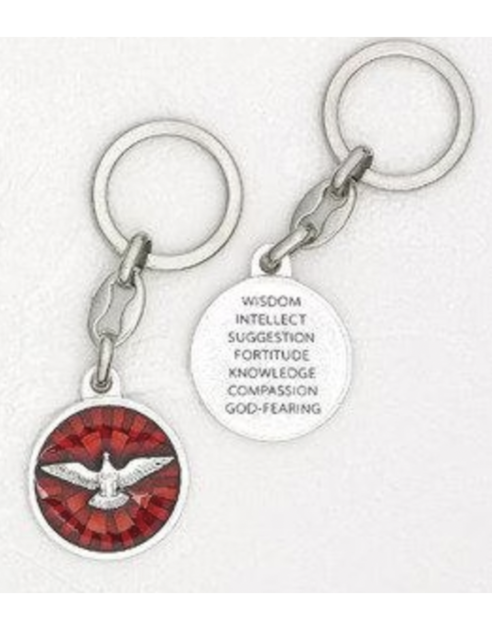 Lumen Mundi Enamel Cross Confirmation Keychain