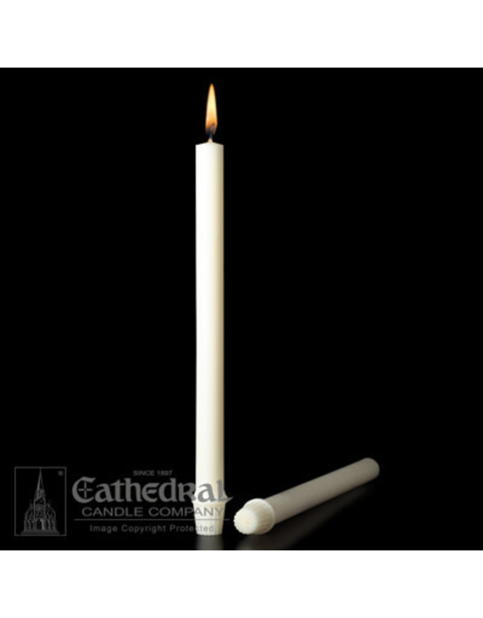 Cathedral Candle Stearine Altar Candles 7/8"x11-3/4" SFE (24)