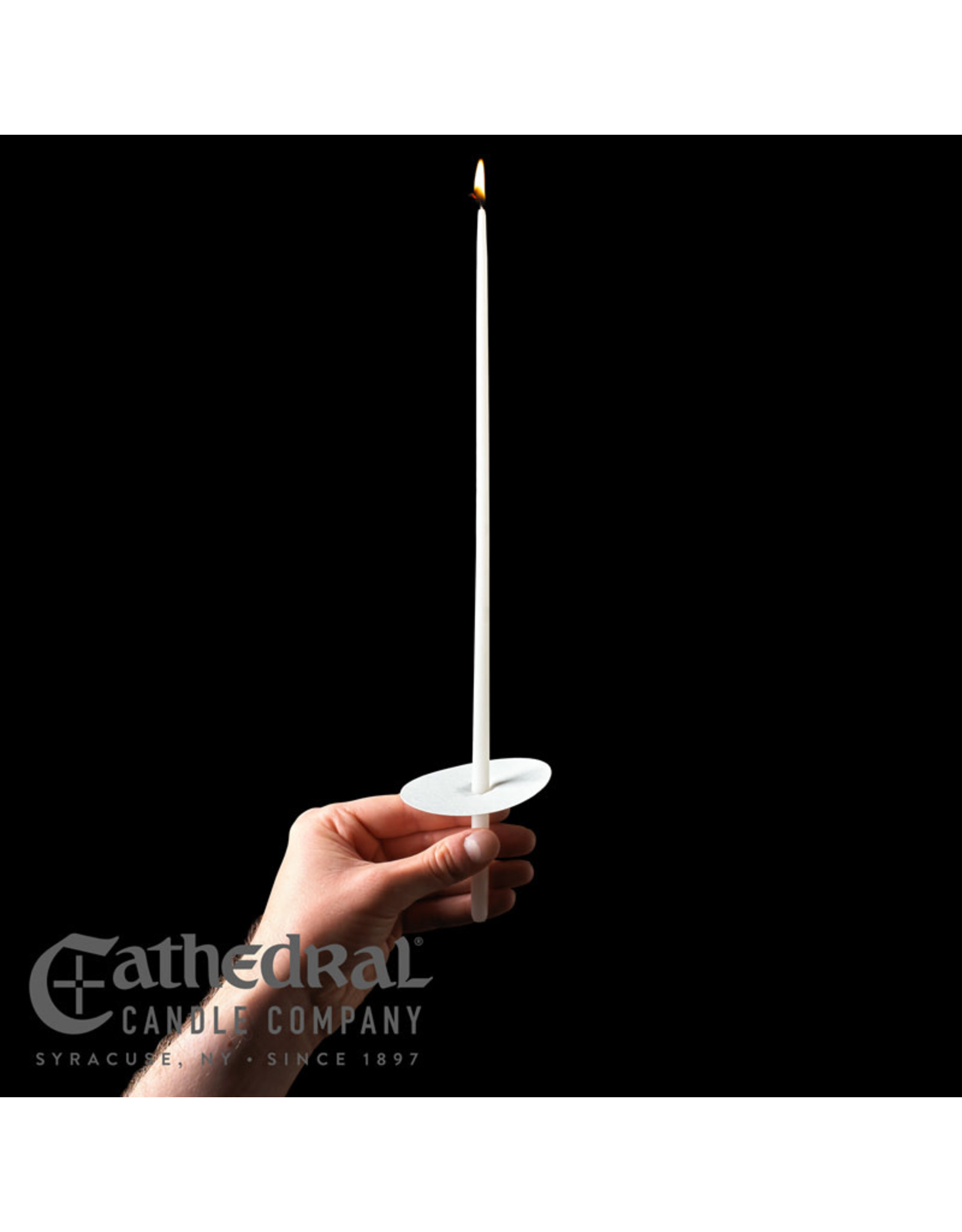 Congregational Candles 14" Taper w/Paper Drip Protectors (100) Reilly