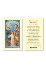Hirten Holy Card, Laminated - Holy Family