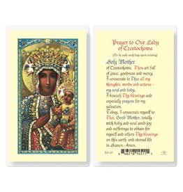 Hirten Holy Card, Laminated - Prayer to Our Lady of Czestochowa