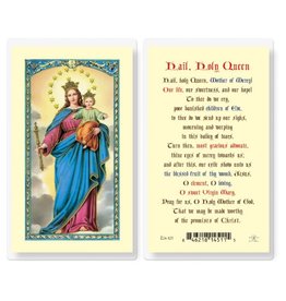 Hirten Holy Card, Laminated - Hail Holy Queen