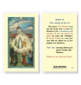 Hirten Holy Card, Laminated - Our Lady of Knock