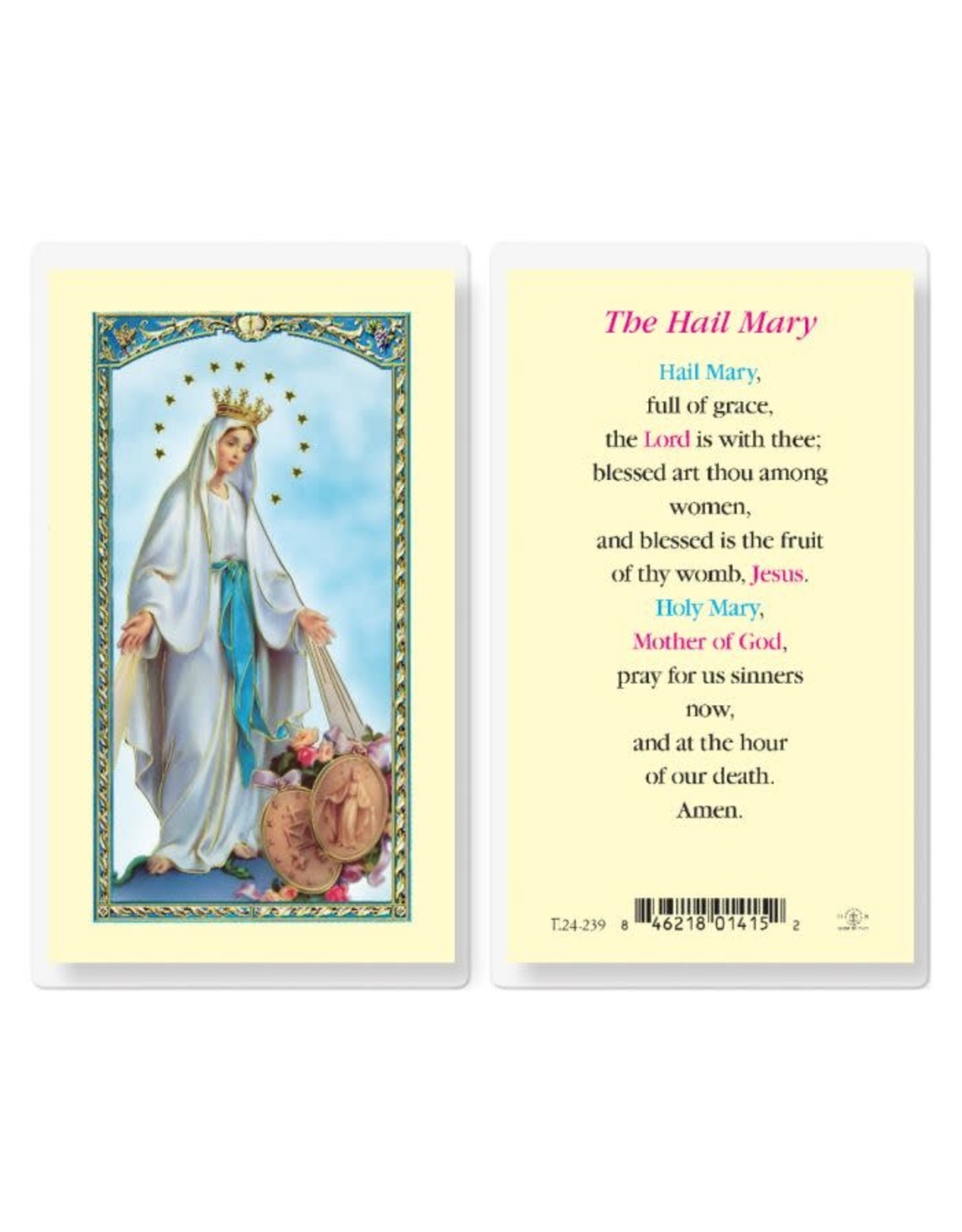 Hirten Holy Card, Laminated - The Hail Mary