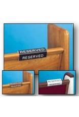 Flynn Pew Reserve Sign, Fitted Curved