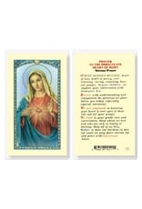 Hirten Holy Card, Laminated- Novena Prayer to the Immaculate Heart of Mary