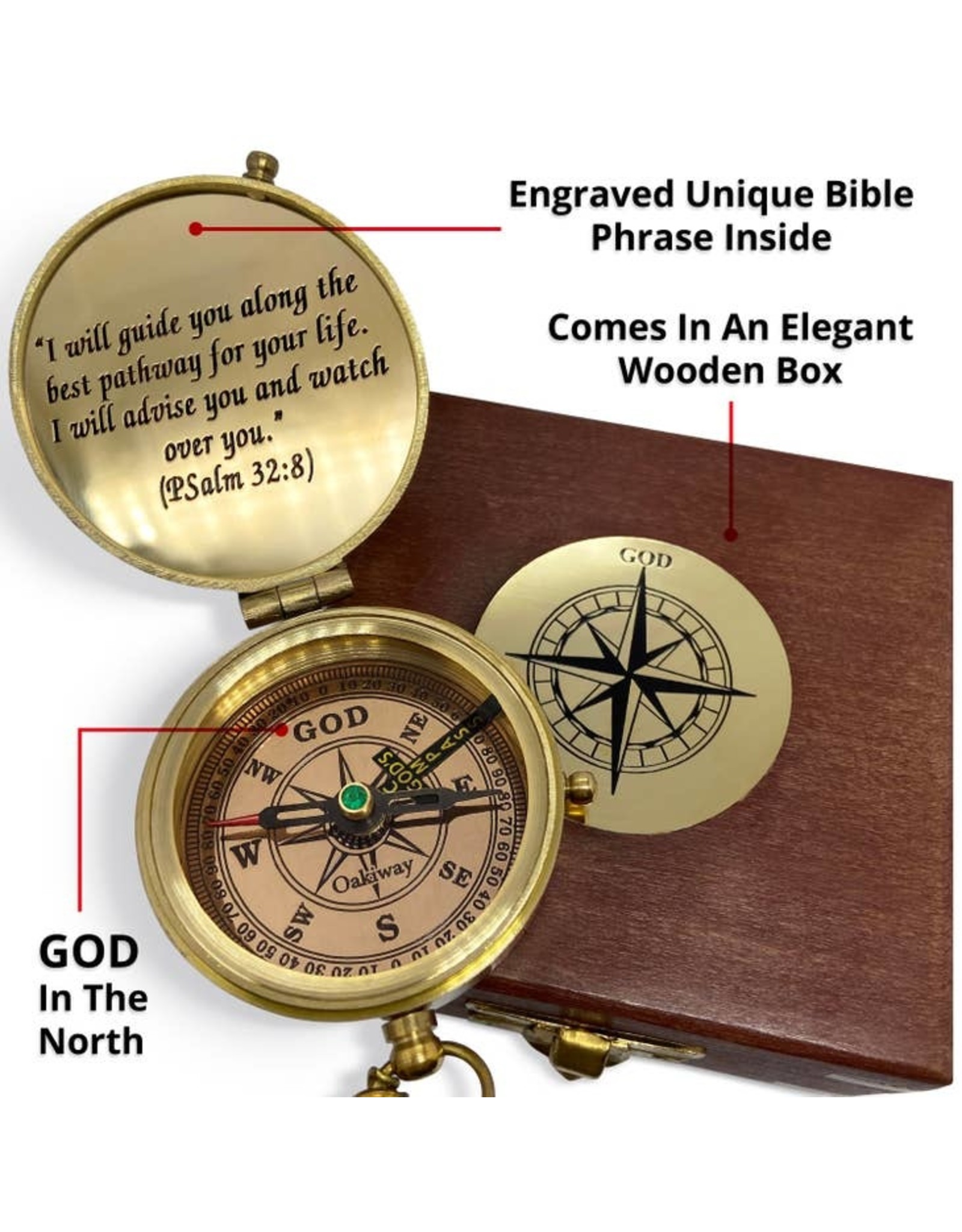 OakiWay God's Path Compass
