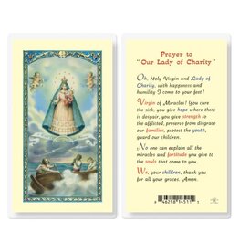 Hirten Holy Card, Laminated - Prayer to Our Lady of Charity