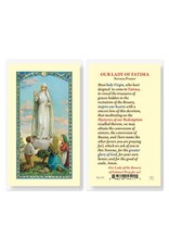 Hirten Holy Card, Laminated - Our Lady of Fatima Novena Prayer
