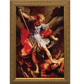 Nelson Art St. Michael the Archangel - Gold Framed Art